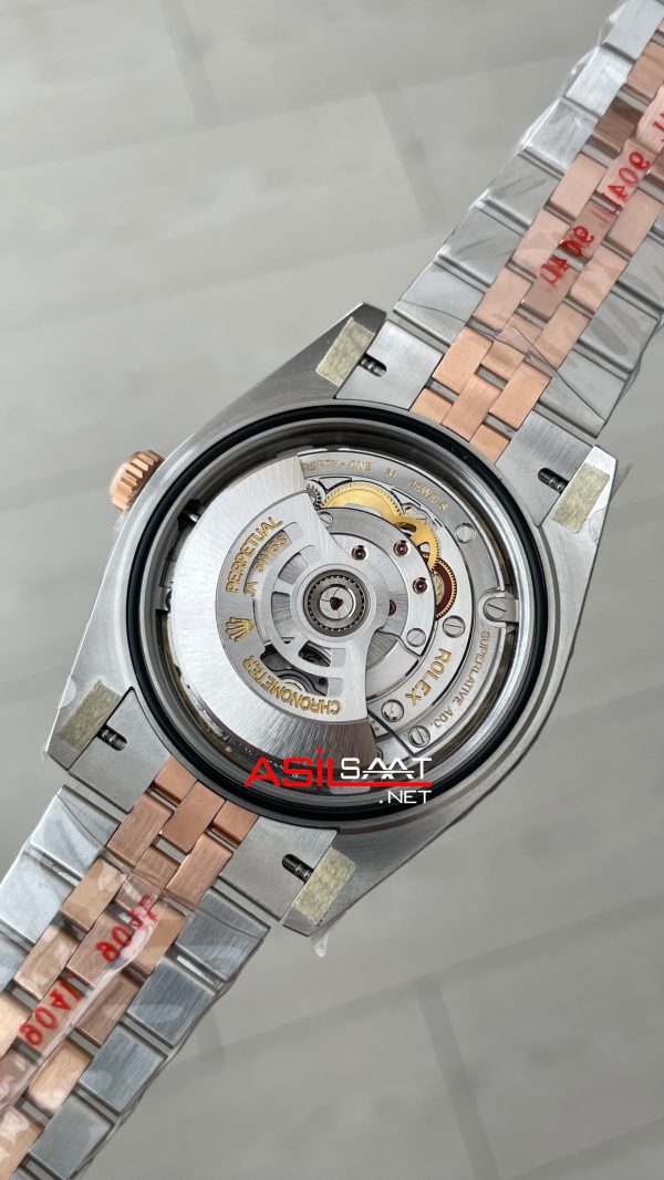 Rolex Datejust Jubilee 126331 Rosegold Two Tone Siyah Kadran 41mm 3235 Super Clone Swiss ETA Clean Factory