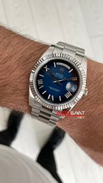 Rolex Day Date Mavi Kadran 228239 Blue Ombre Roman Dial 40mm Replika Saat