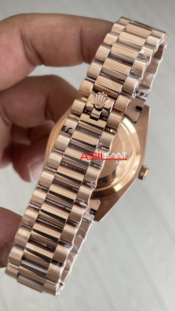 Rolex Day Date Slate Ombre 228235 Rose Arduvaz Kadran 40mm Replika Saat