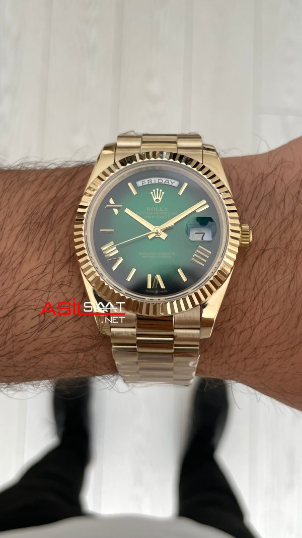 Rolex Day Date Yeşil 228238 Ombre Green Gold 40mm