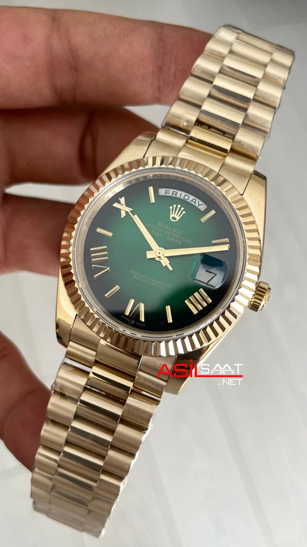 Rolex Day Date Yeşil 228238 Ombre Green Gold 40mm