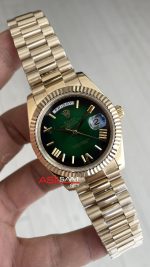 Rolex Day Date Yeşil 228238 Ombre Green Gold 40mm Replika Saat