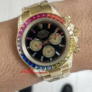 Rolex Daytona Rainbow 126598RBOW Replika Saat