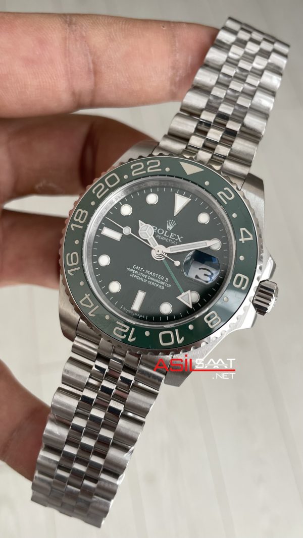 Rolex Hulk Gmt Master II Jubilee Yeşil Kadran 40mm Replika Saat Rolex Hulk Gmt Master II Jubilee Yeşil Kadran 40mm Replika Saat