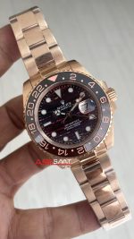 Rolex Tiger Iron Dial Chocolate 126715CHNR Gmt Master II Oyster 40mm Everosegold Replika Saat