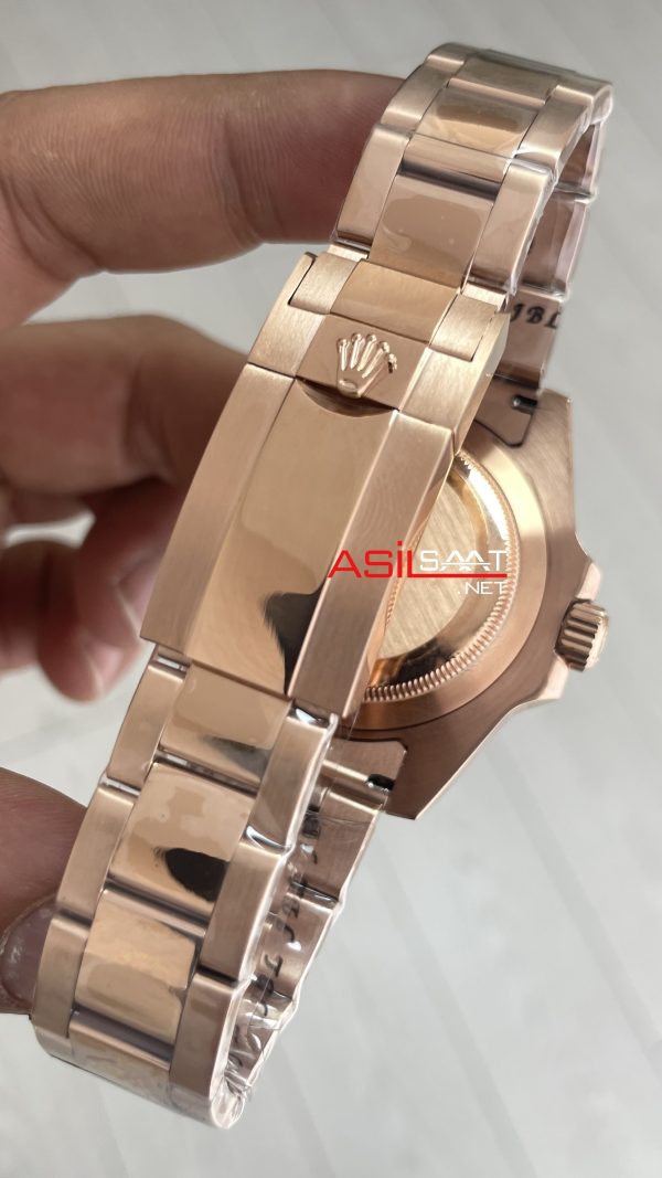 Rolex Tiger Iron Dial Chocolate 126715CHNR Gmt Master II Oyster 40mm Everosegold Replika Saat Rolex Tiger Iron Dial Chocolate 126715CHNR Gmt Master II Oyster 40mm Everosegold Replika Saat