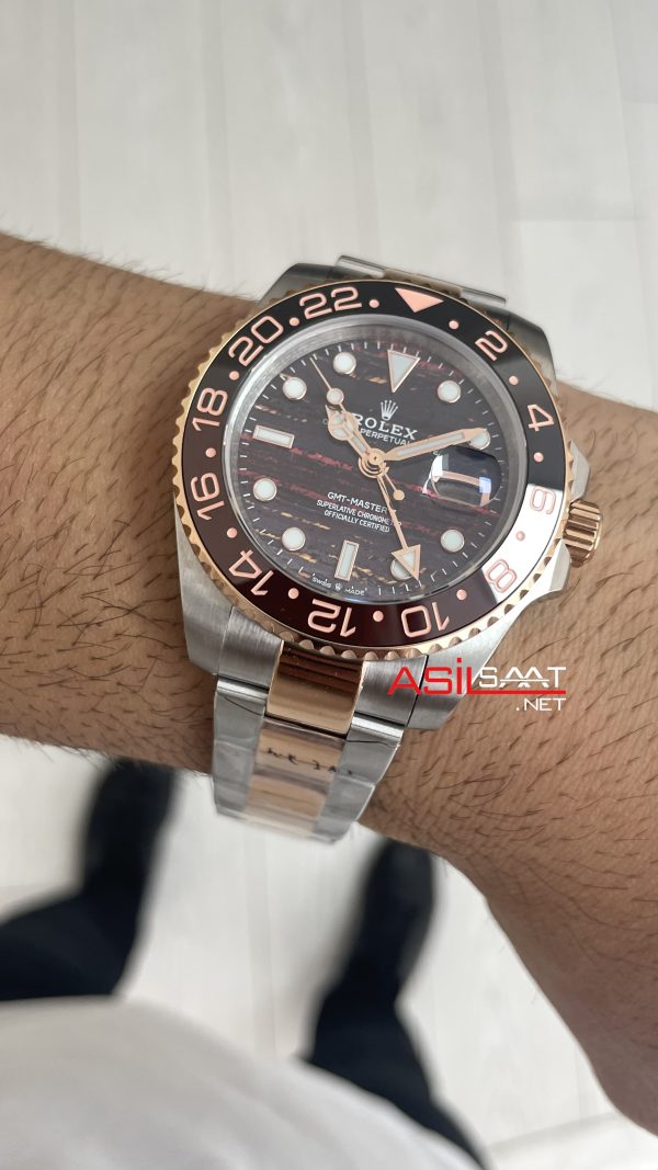 Rolex Tiger Iron Dial Root Beer 126711CHNR Oyster 40mm Everosegold Replika Saat