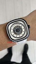 SevenFriday Beyaz T Serisi T1/05 White PVD 45mm Replika Saat