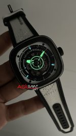 SevenFriday White Carbon P Serisi P3C/07 Beyaz Kadran 47mm Replika Saat