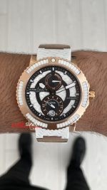 Ulysse Nardin Marine Diver Chronometer Beyaz Kadran Rose 43mm Replika Saat