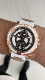 Ulysse Nardin Marine Diver Chronometer Beyaz Kadran Rose 43mm Replika Saat