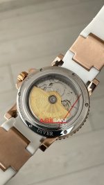 Ulysse Nardin Marine Diver Chronometer Beyaz Kadran Rose 43mm Replika Saat