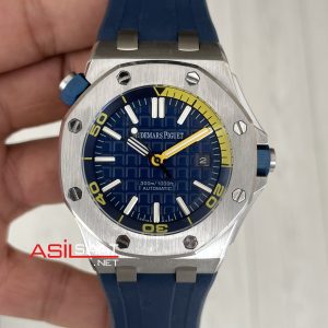 Audemars Piguet Royal Oak Offshore Diver 15710ST Mavi Kadran 42mm Silver Replika Saat