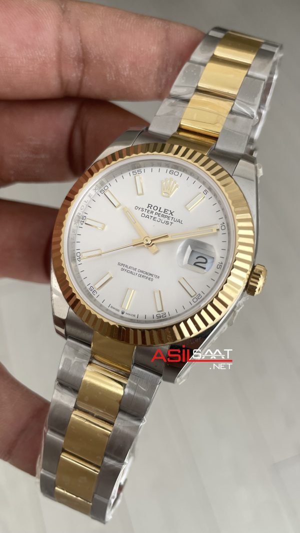 Rolex Datejust Beyaz Kadran 126333 Oyster Two Tone Gold 41mm ETA Swiss Rolex Datejust Beyaz Kadran 126333 Oyster Two Tone Gold 41mm ETA Swiss
