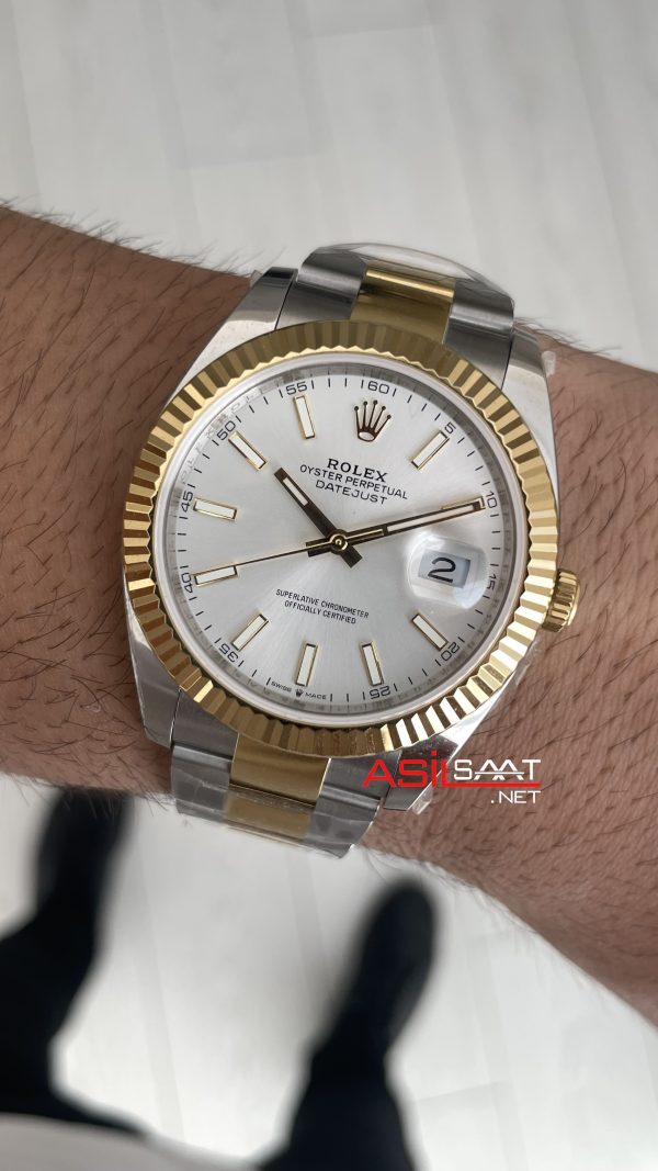 Rolex Datejust Beyaz Kadran 126333 Oyster Two Tone Gold 41mm ETA Swiss Rolex Datejust Beyaz Kadran 126333 Oyster Two Tone Gold 41mm ETA Swiss