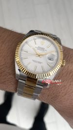 Rolex Datejust Beyaz Kadran 126333 Oyster Two Tone Gold 41mm ETA Swiss