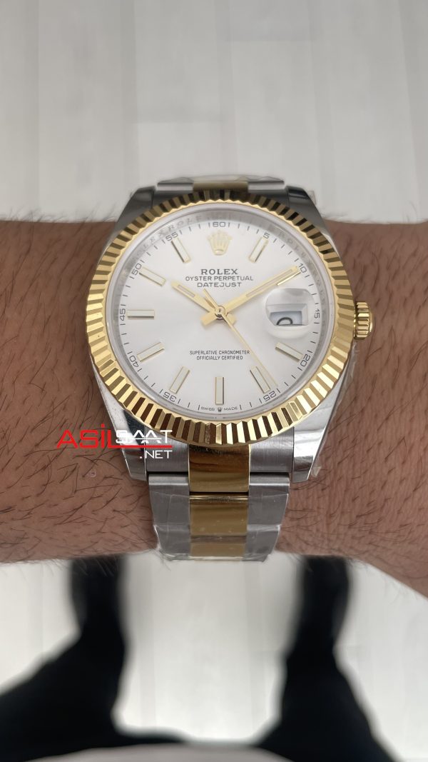 Rolex Datejust Beyaz Kadran 126333 Oyster Two Tone Gold 41mm ETA Swiss Rolex Datejust Beyaz Kadran 126333 Oyster Two Tone Gold 41mm ETA Swiss