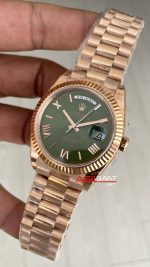 Rolex Day-Date Yeşil 228235 Olive Green 40mm Rosegold GS Factory ETA Swiss