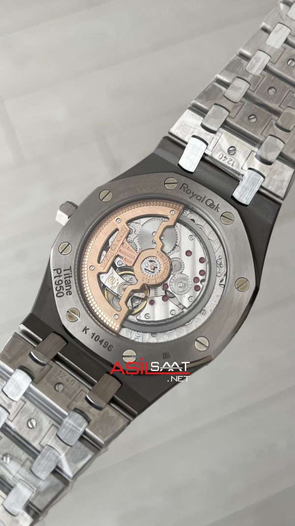 Audemars Piguet Royal Oak Jumbo Extra Thin 15202IP Titanium Mavi Kadran 39mm Super Clone ETA Swiss ZF Factory