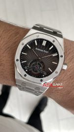 Audemars Piguet Royal Oak Tourbillon 26522BC Smoked Grey 41mm Super Clone ETA Swiss BBS Factory