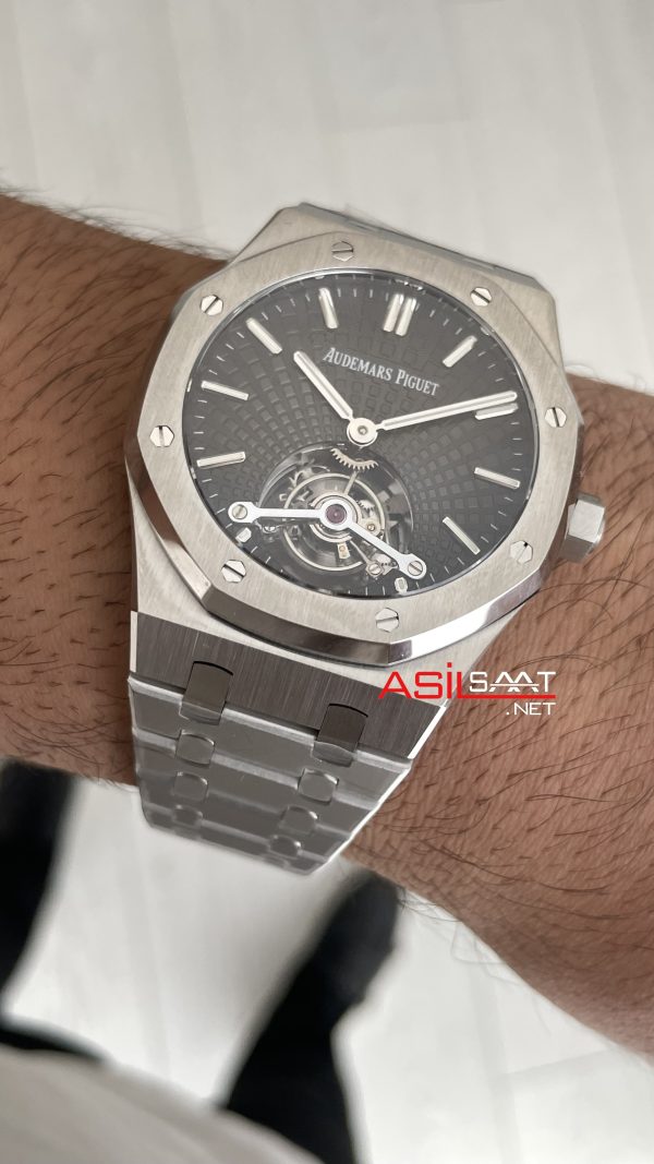 Audemars Piguet Royal Oak Tourbillon 26522BC Smoked Grey 41mm Super Clone ETA Swiss BBS Factory Audemars Piguet Royal Oak Tourbillon 26522BC Smoked Grey 41mm Super Clone ETA Swiss BBS Factory