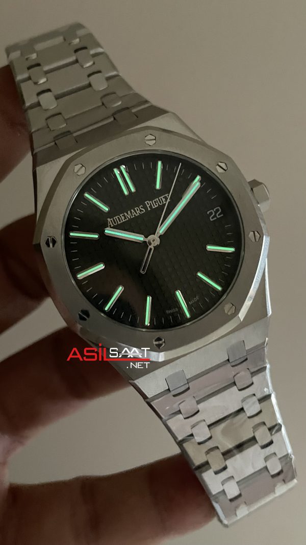 Audemars Piguet Royal Oak Yeşil 15510ST 50th Anniversary 41mm Super Clone ETA Swiss ZF Factory Audemars Piguet Royal Oak Yeşil 15510ST 50th Anniversary 41mm Super Clone ETA Swiss ZF Factory