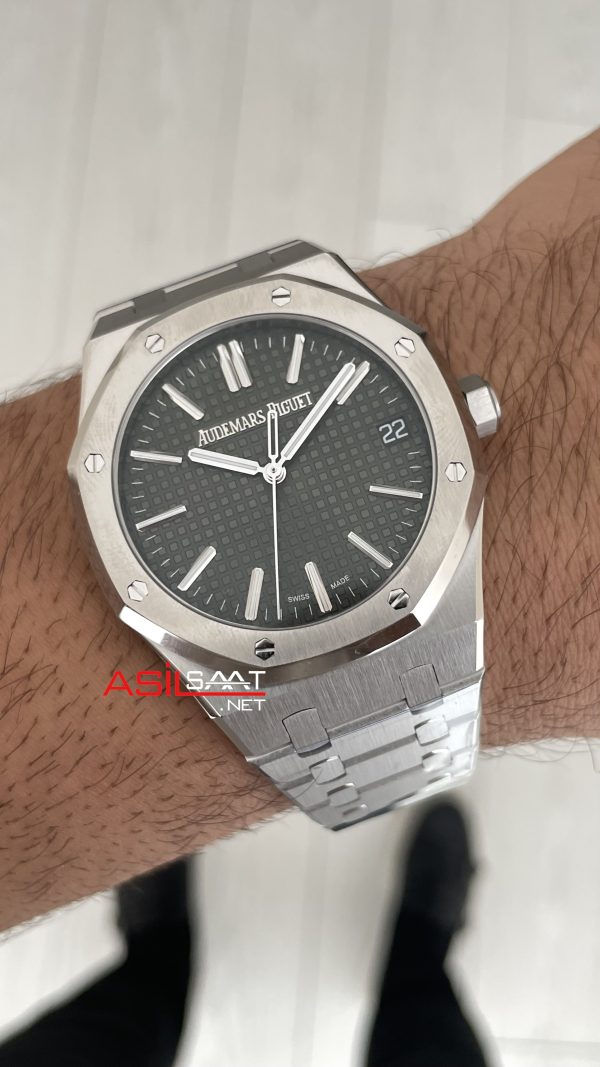 Audemars Piguet Royal Oak Yeşil 15510ST 50th Anniversary 41mm Super Clone ETA Swiss ZF Factory Audemars Piguet Royal Oak Yeşil 15510ST 50th Anniversary 41mm Super Clone ETA Swiss ZF Factory