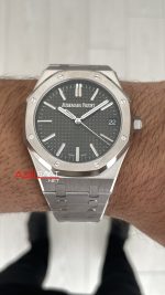 Audemars Piguet Royal Oak Yeşil 15510ST 50th Anniversary 41mm Super Clone ETA Swiss ZF Factory