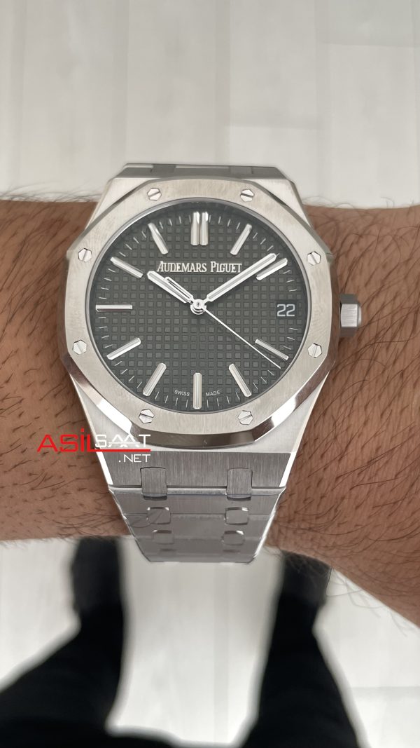 Audemars Piguet Royal Oak Yeşil 15510ST 50th Anniversary 41mm Super Clone ETA Swiss ZF Factory Audemars Piguet Royal Oak Yeşil 15510ST 50th Anniversary 41mm Super Clone ETA Swiss ZF Factory
