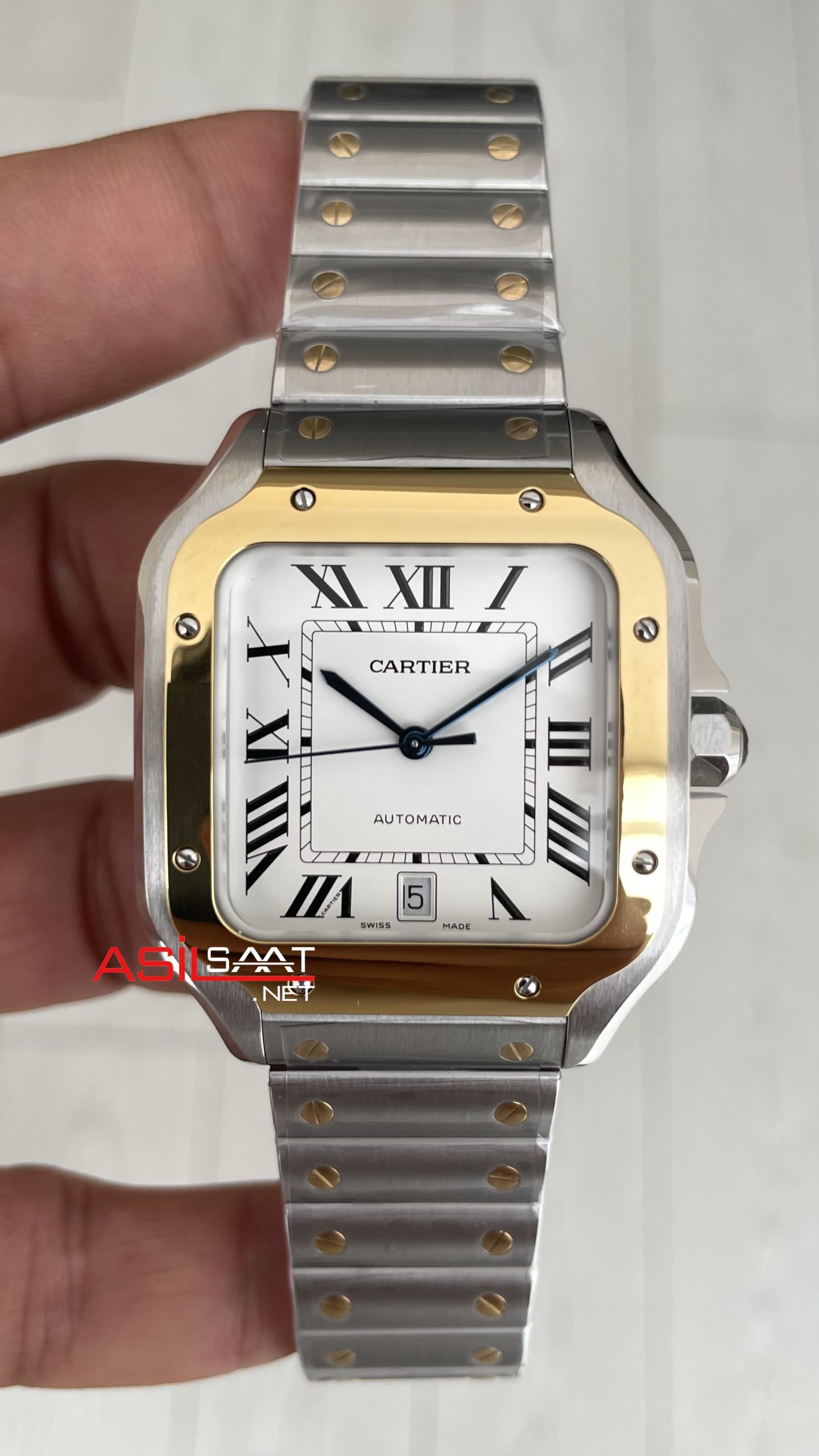 Cartier Santos Large W2SA0009 Beyaz 40mm Super Clone ETA Swiss BV Factory Cartier Santos Large W2SA0009 Beyaz 40mm Super Clone ETA Swiss BV Factory