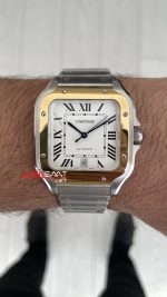 Cartier Santos Large W2SA0009 Beyaz 40mm Super Clone ETA Swiss BV Factory