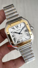 Cartier Santos Large W2SA0009 Beyaz 40mm Super Clone ETA Swiss BV Factory