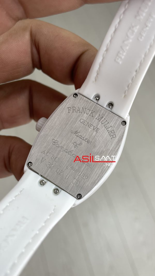 Franck Muller Vanguard Heart Skeleton Lady V32 White Ceramic 33mm Swiss ETA Saat ABF Factory Franck Muller Vanguard Heart Skeleton Lady V32 White Ceramic 33mm Swiss ETA Saat ABF Factory