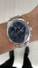 Longines Master Collection Moonphase Chrono Mavi 42mm Swiss ETA Saat GS Factory