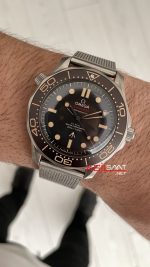 Omega Seamaster Diver 300M James Bond 007 No Time To Die Titanium 42mm Brown Dial Super Clone Swiss ETA Saat VS Factory