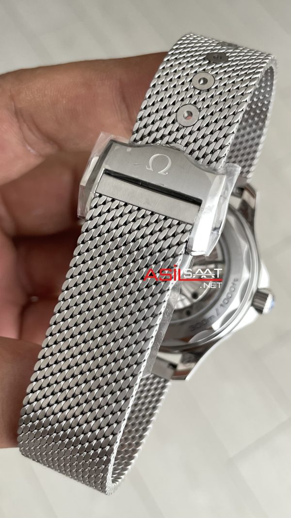 Omega Seamaster Diver 300M Siyah Kadran 42mm Mesh Bracelet Super Clone Swiss ETA Saat VS Factory Omega Seamaster Diver 300M Siyah Kadran 42mm Mesh Bracelet Super Clone Swiss ETA Saat VS Factory