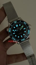Omega Seamaster Diver 300M Siyah Kadran 42mm Mesh Bracelet Super Clone Swiss ETA Saat VS Factory
