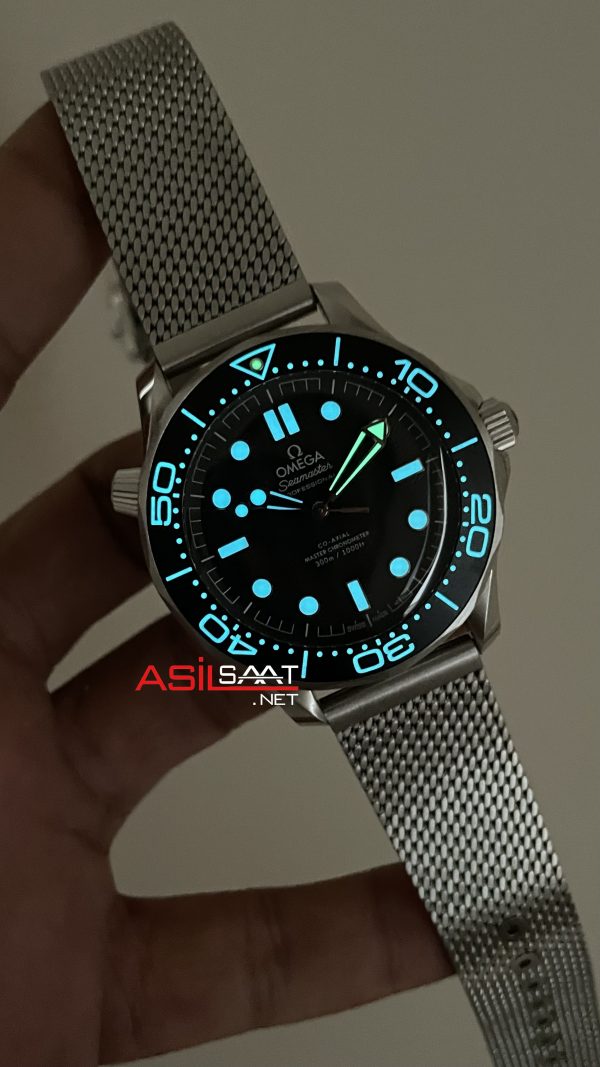 Omega Seamaster Diver 300M Siyah Kadran 42mm Mesh Bracelet Super Clone Swiss ETA Saat VS Factory Omega Seamaster Diver 300M Siyah Kadran 42mm Mesh Bracelet Super Clone Swiss ETA Saat VS Factory