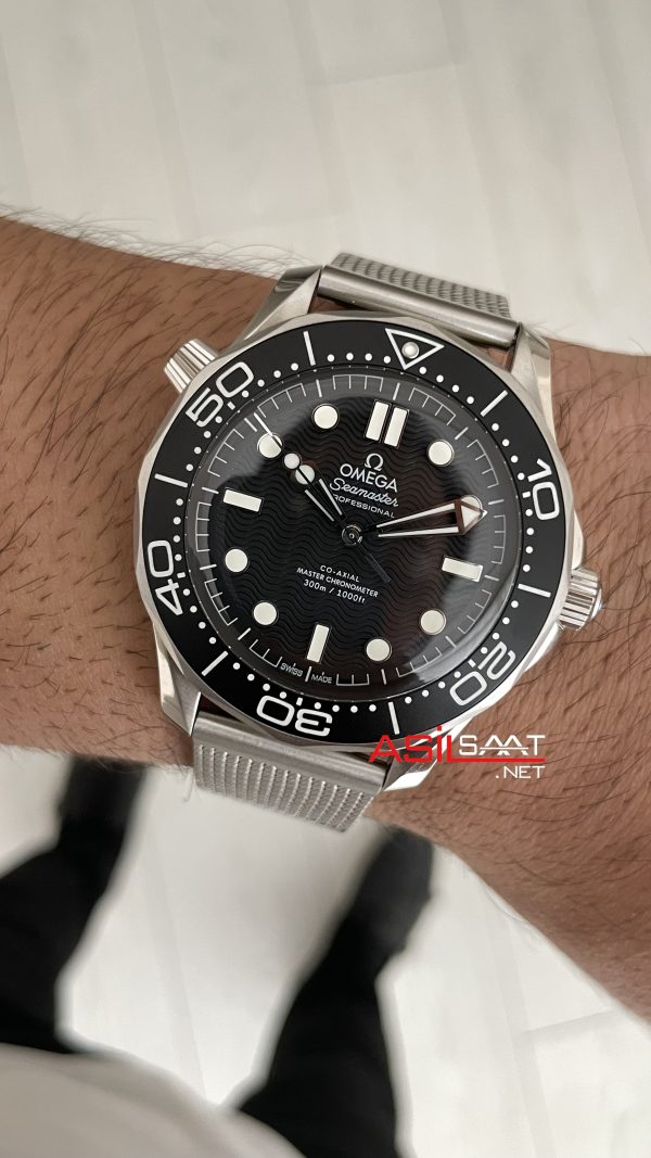 Omega Seamaster Diver 300M Siyah Kadran 42mm Mesh Bracelet Super Clone Swiss ETA Saat VS Factory Omega Seamaster Diver 300M Siyah Kadran 42mm Mesh Bracelet Super Clone Swiss ETA Saat VS Factory