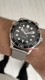 Omega Seamaster Diver 300M Siyah Kadran 42mm Mesh Bracelet Super Clone Swiss ETA Saat VS Factory