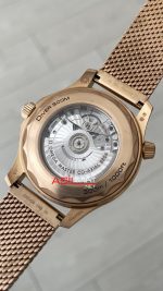 Omega Seamaster Diver 300M Titanium 42mm Burgundy Bronze Gold Super Clone Swiss ETA Saat VS Factory