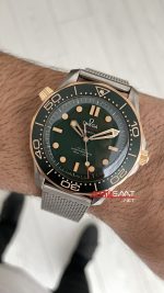 Omega Seamaster Diver 300M Titanium 42mm Green Bronze Gold Super Clone Swiss ETA Saat VS Factory