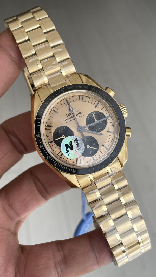 Omega Speedmaster Professional Moonwatch 42mm Moonshine Gold Super Clone ETA Swiss N1 Factory Omega Speedmaster Professional Moonwatch 42mm Moonshine Gold Super Clone ETA Swiss N1 Factory