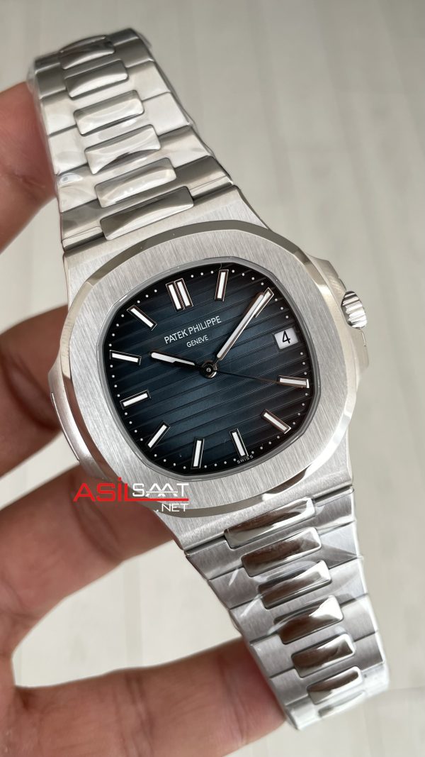 Patek Philippe Nautilus 5711 Mavi Kadran 40mm Super Clone Swiss ETA Saat 3K Factory Patek Philippe Nautilus 5711 Mavi Kadran 40mm Super Clone Swiss ETA Saat 3K Factory