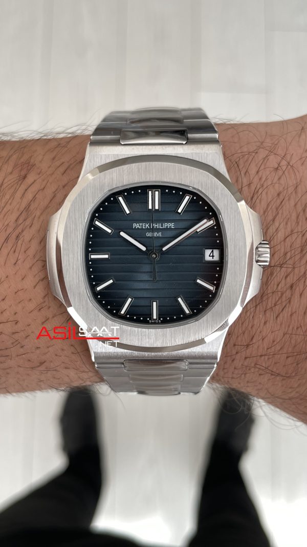 Patek Philippe Nautilus 5711 Mavi Kadran 40mm Super Clone Swiss ETA Saat 3K Factory Patek Philippe Nautilus 5711 Mavi Kadran 40mm Super Clone Swiss ETA Saat 3K Factory