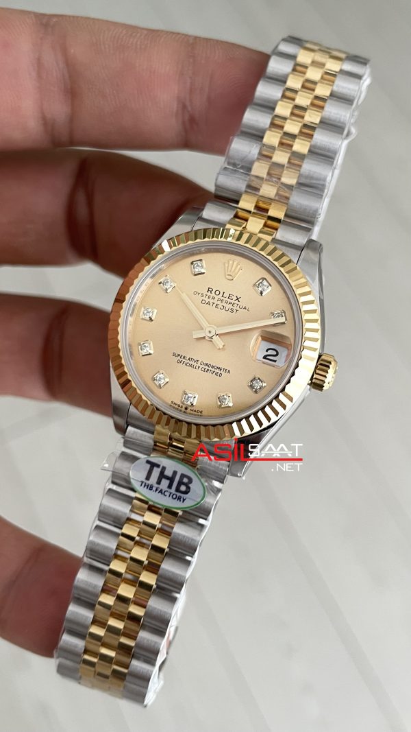 Rolex Datejust Champagne Diamond Dial 278273 Jubilee 31mm Lady 2236 Two Tone Gold Super Clone ETA Swiss THB Factory Rolex Datejust Champagne Diamond Dial 278273 Jubilee 31mm Lady 2236 Two Tone Gold Super Clone ETA Swiss THB Factory