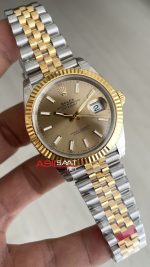 Rolex Datejust Champagne 126333 Jubilee Two Tone Gold 41mm Super Clone Swiss ETA Saat VS Factory