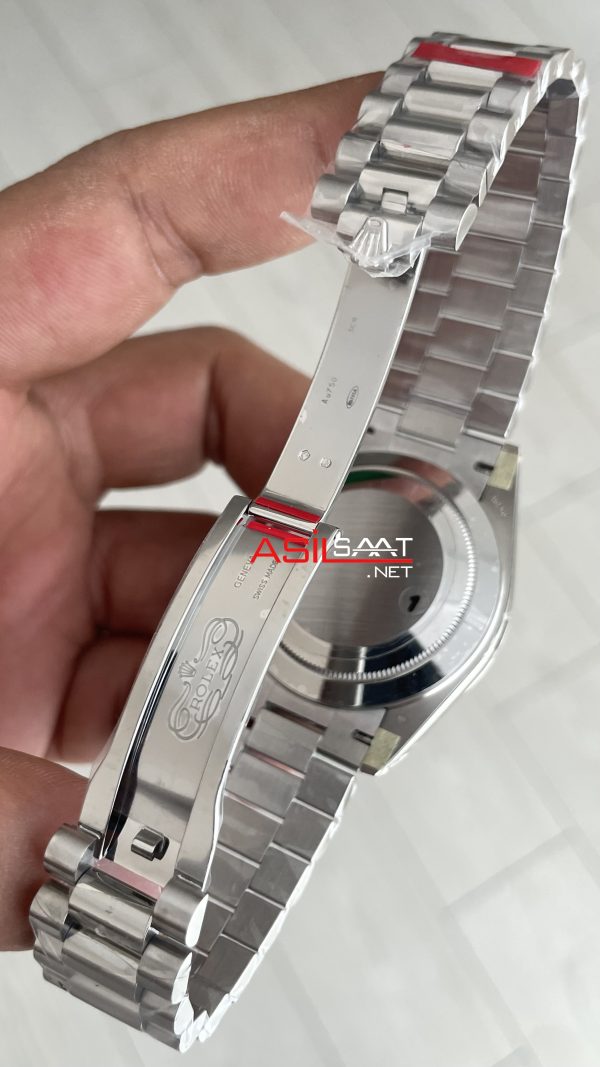 Rolex Day Date Gri 228239 Dark Rhodium Dial 40mm President 3255 Super Clone Swiss ETA Saat VS Factory V2 Rolex Day Date Gri 228239 Dark Rhodium Dial 40mm President 3255 Super Clone Swiss ETA Saat VS Factory V2