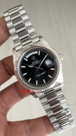 Rolex Day Date Siyah Kadran 228239 Bright Black Dial 40mm President 3255 Super Clone ETA Swiss VS Factory