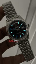Rolex Day Date Siyah Kadran 228239 Bright Black Dial 40mm President 3255 Super Clone ETA Swiss VS Factory